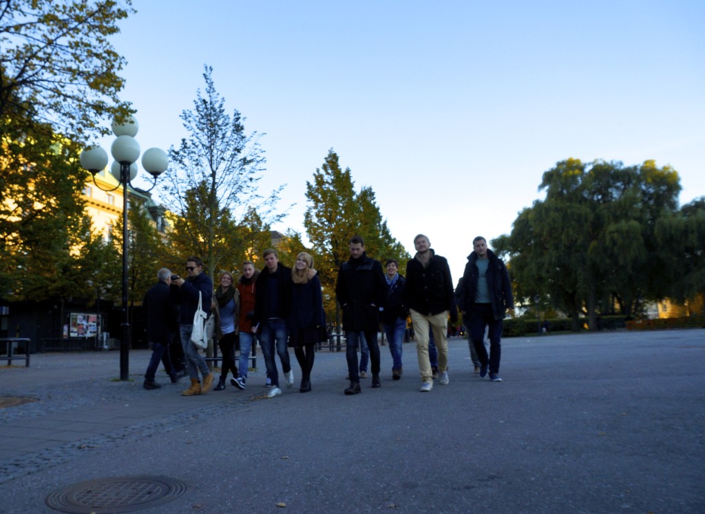 team austria rocking the streets of stockholm