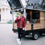 qbo coffee kaffeemobil coffee to go Meanwhile in Awesometown Outfit Red Alpha Industries Bomber Jacket Austrian Mens Fashion and Lifestyle Blogger Male Blogger.jpg