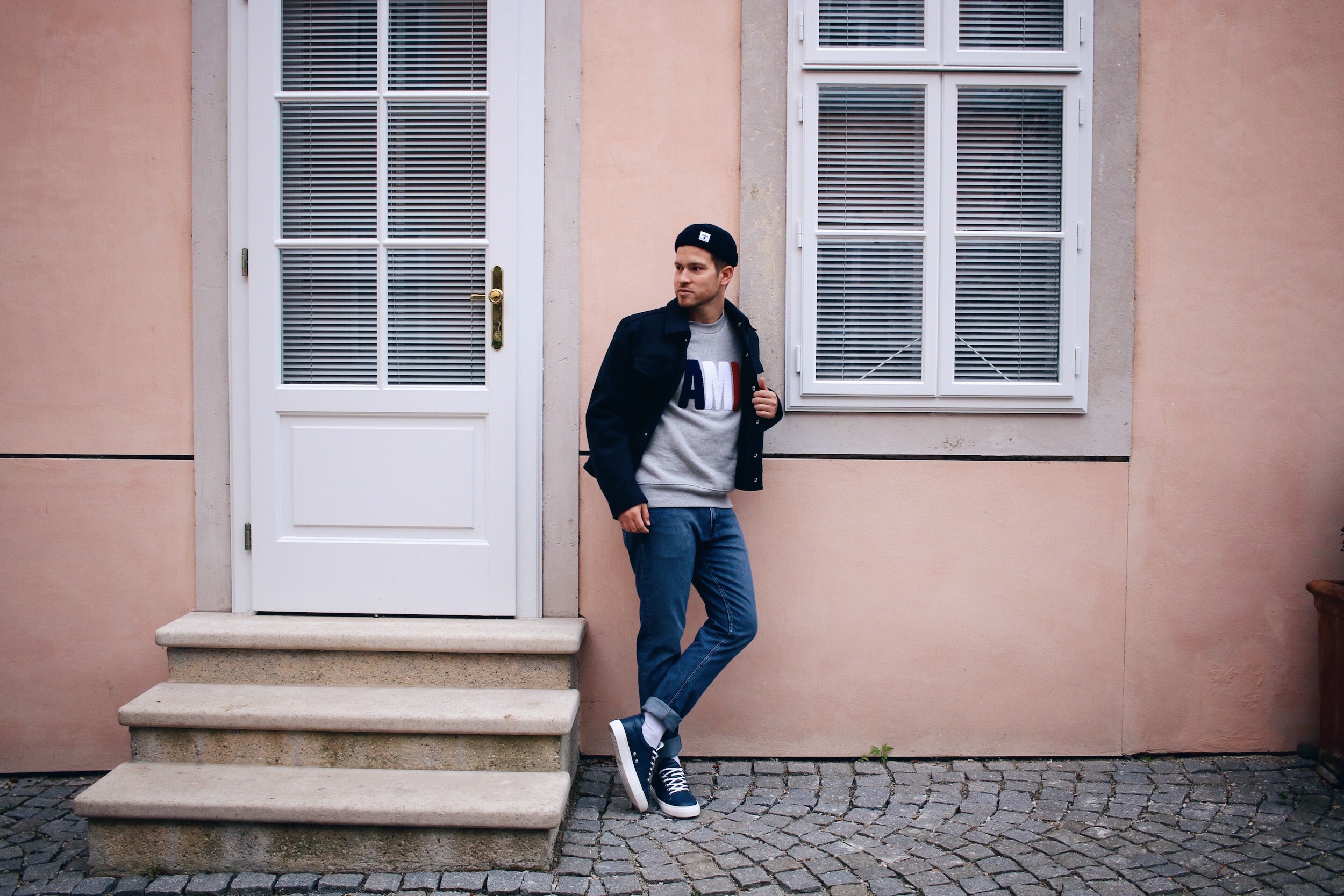 Ami Paris Sweater_Tiger of Sweden Jeans_Presidentials Amsterdam Sneakers_Outfit by Meanwhile in Awesometown_Austrian Mens Fashion and Lifestyle Blogger 7