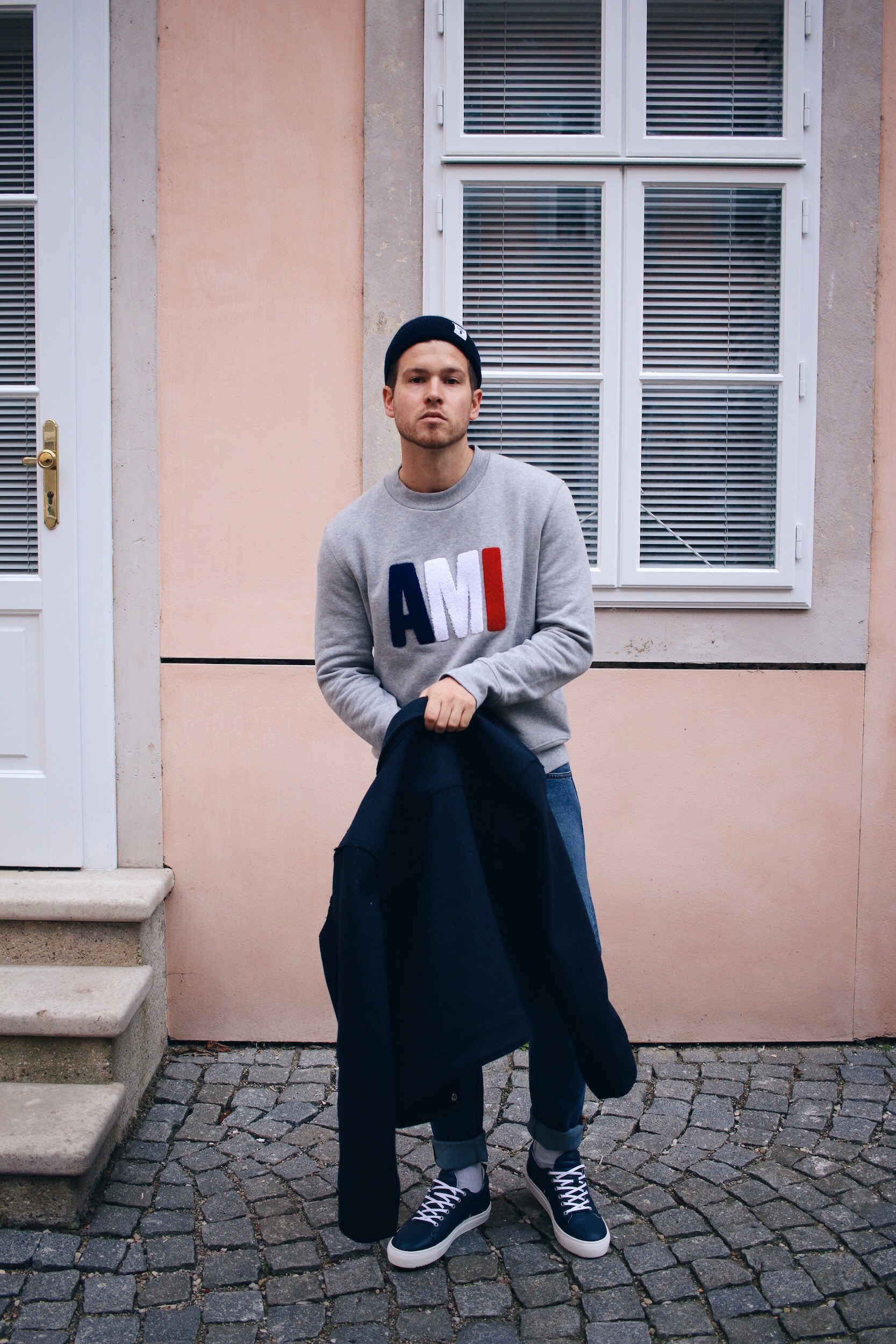 Ami Paris Sweater_Tiger of Sweden Jeans_Presidentials Amsterdam Sneakers_Outfit by Meanwhile in Awesometown_Austrian Mens Fashion and Lifestyle Blogger 8